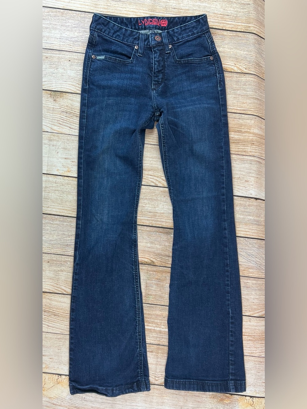 Women’s Cinch Lynden Western Denim Blue Jeans Flare Size 25/0